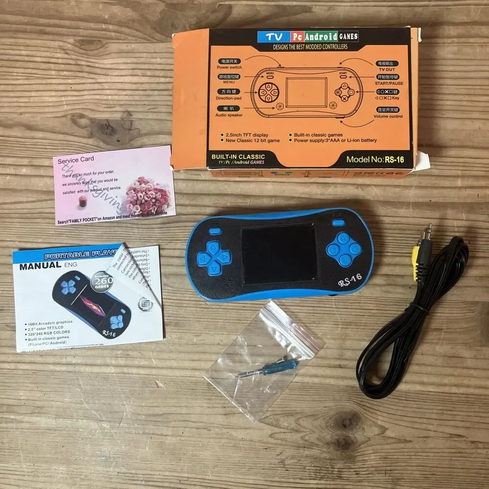 Handheld Classic Game Player for Kids Adults RS16 Portable Modded Controller